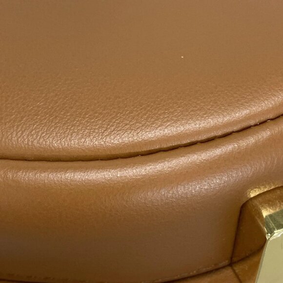 Auth FENDI Fendi Graffi Mini 8BS081 Brown Leather Shoulder Bag - Picture 8 of 14